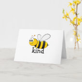 Cute Bee Kind Kaart (Gele Bloem)