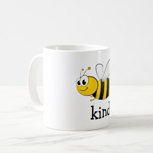 Cute Bee Kind Koffiemok (Voorkant links)