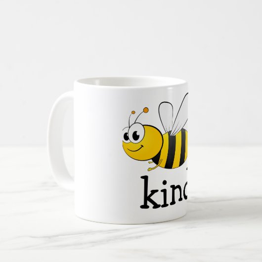 Cute Bee Kind Koffiemok (Voorkant links)