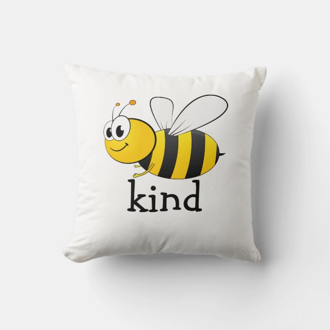 Cute Bee Kind Kussen (Voorkant)