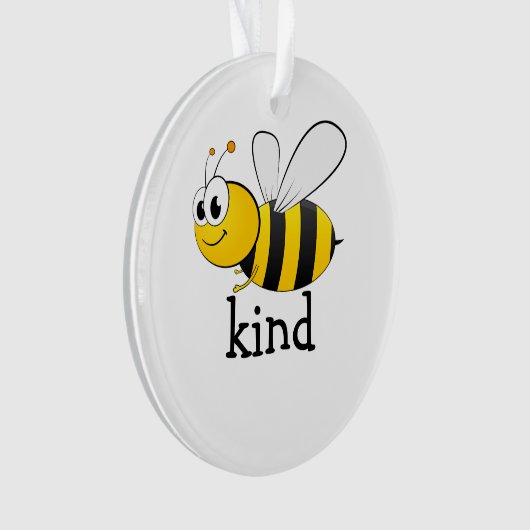 Cute Bee Kind Ornament (voorkant)