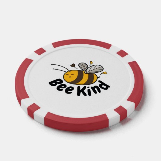 Cute Bee Kind Poker Chips (Enkel)