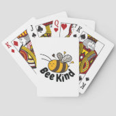 Cute Bee Kind Pokerkaarten (Achterkant)