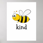 Cute Bee Kind Poster (Voorkant)