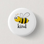 Cute Bee Kind Ronde Button 3,2 Cm (Voorkant)
