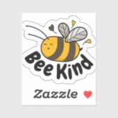 Cute Bee Kind Sticker (Vel)