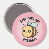 Cute Bee Koelkastmagneet – Kawaii Hommeldier Decor Magneet (Voorkant / Achterkant)