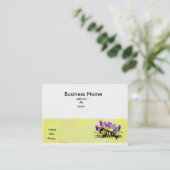 Cute Bee Laying in Flowes Calling Card Contactkaartje (Staand voorkant)
