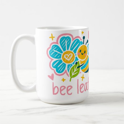 Cute Bee Leaf  Inspirational for Yoga practitioner Koffiemok (Links)