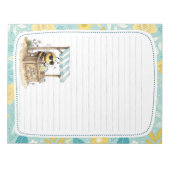 Cute Bee Lemonade Stand Full Page Lined Stationery Notitieblok (Voorkant)