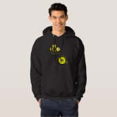 Cute Bee lieve in your self YES I WHEEL Hoodie (Voorkant volledig)
