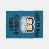 Cute Bee Lovers This Is Our Cuddle  Fleece Deken (Voorkant (Horizontaal))