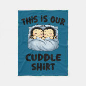 Cute Bee Lovers This Is Our Cuddle Fleece Deken (Voorkant)