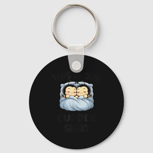 Cute Bee Lovers This Is Our Cuddle  Sleutelhanger (Voorkant)