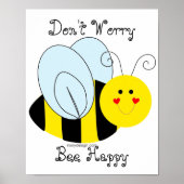 Cute bee maakt zich geen zorgen over haar poster (Voorkant)