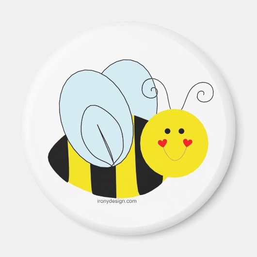 Cute Bee Magneet (Voorkant)