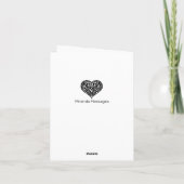 Cute bee mijn Valentijn Feestdagen Kaart (Achterkant)