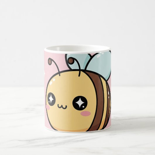 Cute Bee Mok – Kawaii Hommeln koffiekop (Center)