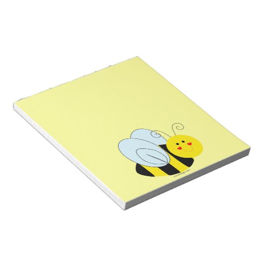 Cute Bee Notitieblok (Schuin)