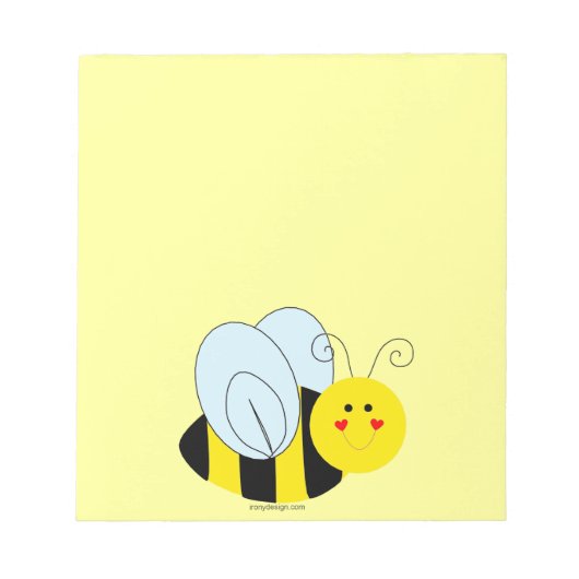 Cute Bee Notitieblok (Voorkant)