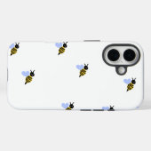 Cute Bee Pattern iPhone Hoesje – Minimalistisch & (Achterkant (horizontaal))