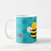 Cute Bee Personalized Mug Koffiemok (Links)