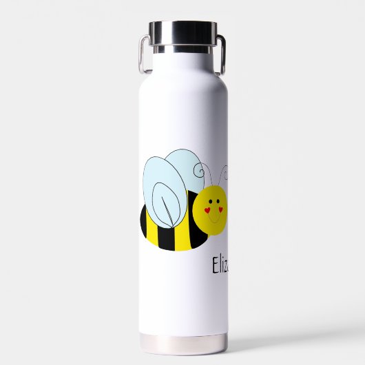 Cute Bee Personalized Waterfles (Voorkant)