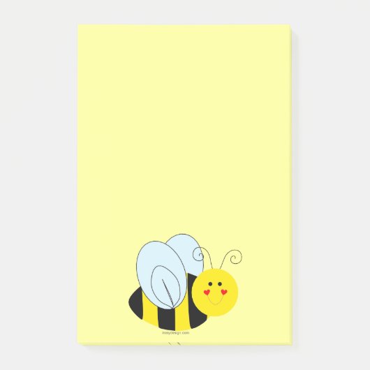 Cute Bee Post-it® Notes (Voorkant)