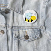 Cute Bee Ronde Button 5,7 Cm (In situ)