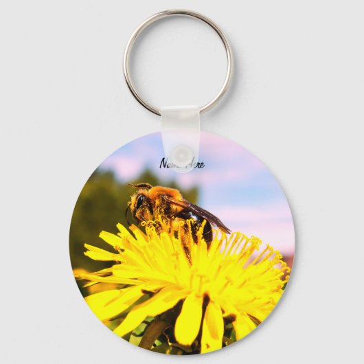 Cute Bee Sleutelhanger (Voorkant)