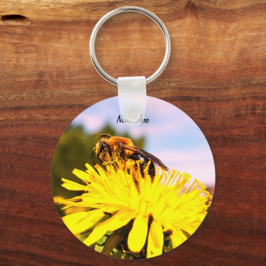 Cute Bee Sleutelhanger (Voorkant)