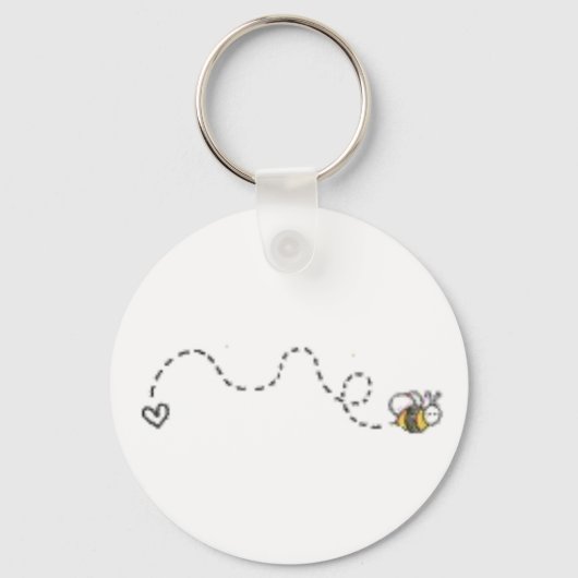 Cute Bee Sleutelhanger (Voorkant)