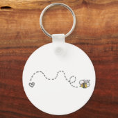 Cute Bee Sleutelhanger (Voorkant)