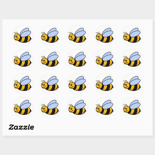 Cute Bee Sticker (Vel)
