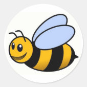 Cute Bee Sticker (Voorkant)