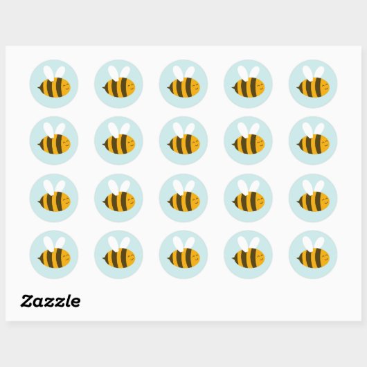 Cute bee Sticker (Vel)