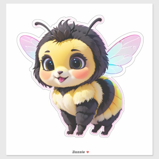 Cute Bee Sticker (Vel)