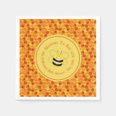 Cute Bee ThMED Baby shower Servet (Voorkant)