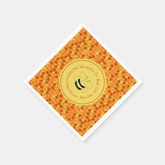 Cute Bee ThMED Baby shower Servet (Hoek)
