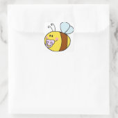 Cute Bee Vierkante Sticker (Tas)
