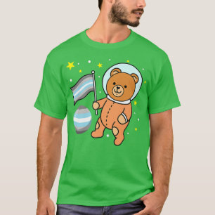 Cute Beer Astronaut Demiboy Pride Premium535 T-shirt