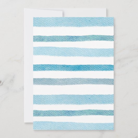 Cute Beer Baby Boy's Birthday Party Invitation Kaart (Achterkant)