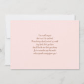 Cute Beer Baby shower Girl Invitation Kaart (Achterkant)