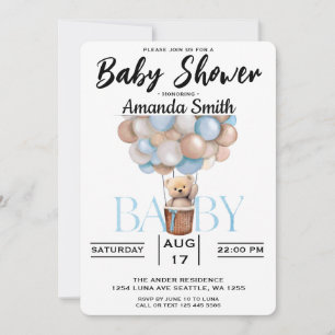 Cute Beer Baby shower Invitation Kaart