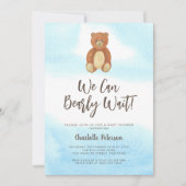 Cute Beer Baby shower Kaart (Voorkant)