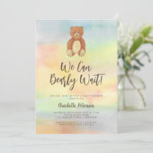 Cute Beer Baby shower Kaart (Staand voorkant)