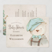 Cute Beer Baby shower Kaart (Voorkant / Achterkant)