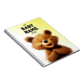 Cute Beer Babynamenboek Notitieboek (Rechterzijde)