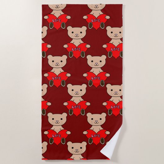 Cute Beer Badhanddoek (Voorkant)