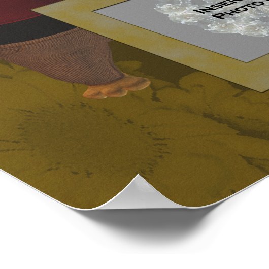 Cute Beer Birth Announding Photo Poster (Hoek)